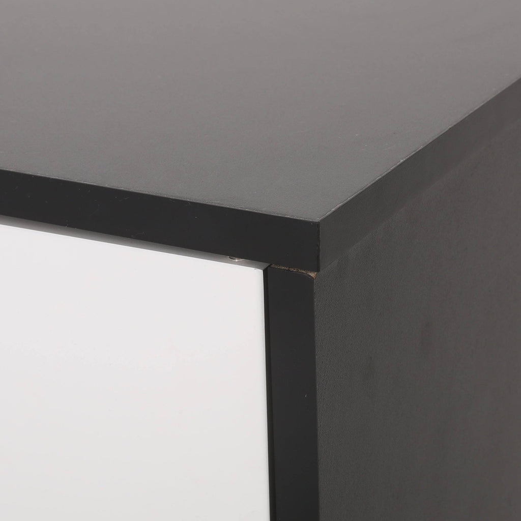 2 Door Cabinet Black/White N628471