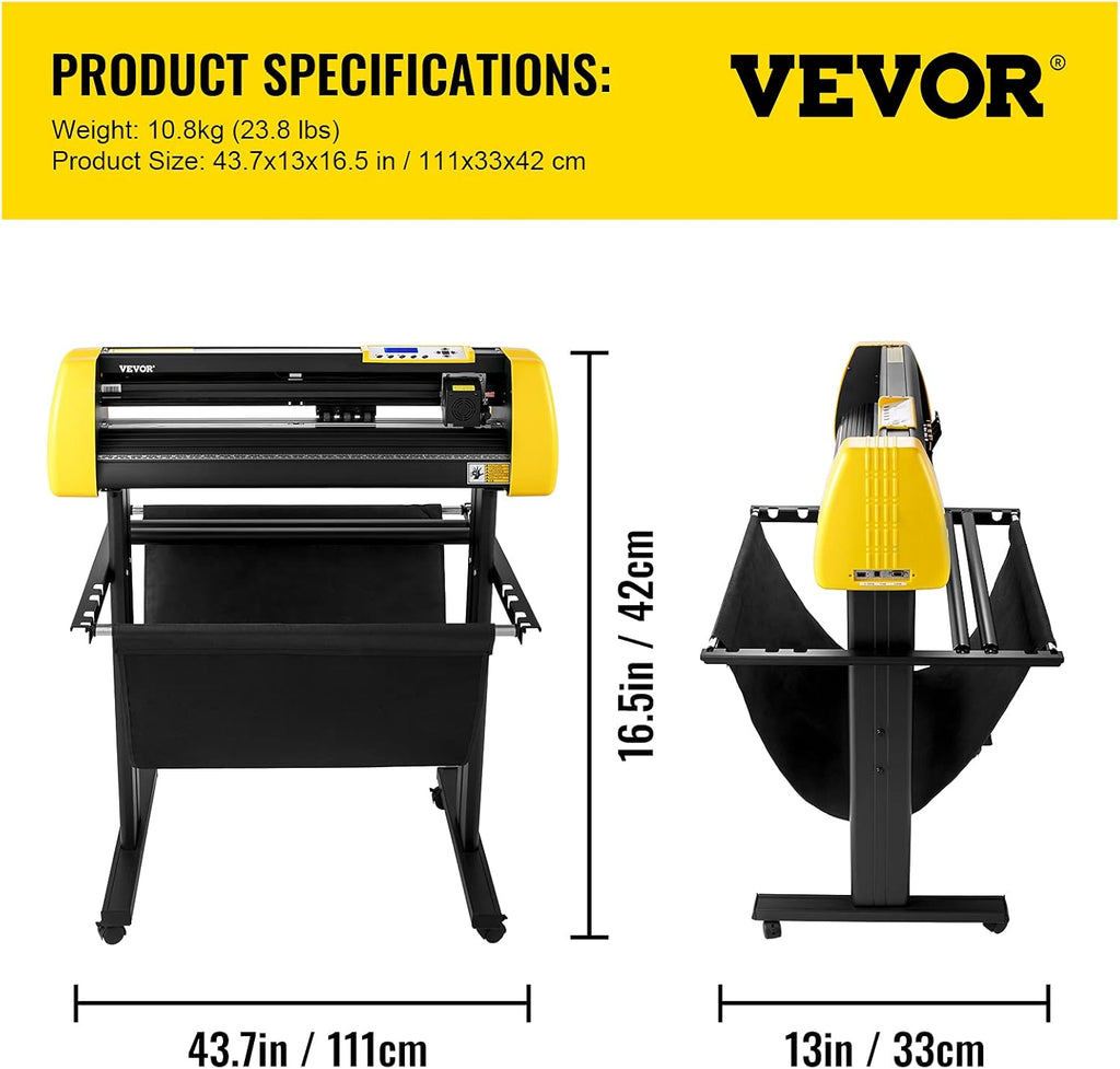 34 in 870 mm Vinyl Cutter Machine with Stand S2312