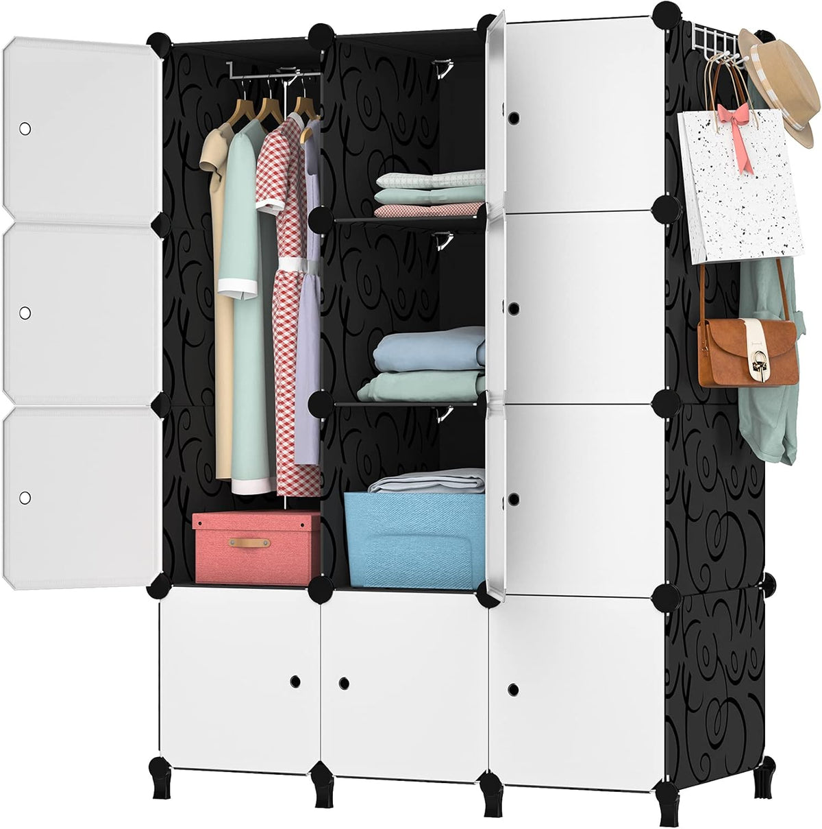 Portable Closet 12 Cube Storage Organizer Cabinet N283028