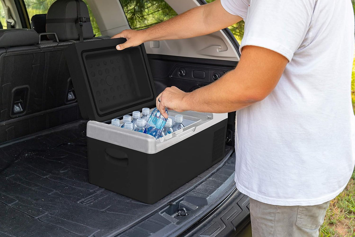Portable 20-Liter AC/DC Compact Refrigerator Freezer J382043