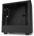 Black Mid-Tower ATX PC Case with Dual-Tempered Glass Panel H64429