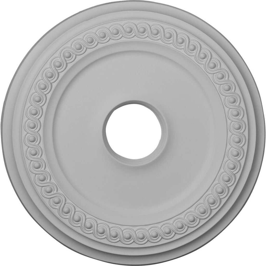 Classic Ceiling Medallion Hand-Painted Pot of Cream Crackle O129