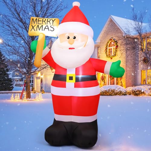 8 FT Santa Claus Inflatable with Built-in LEDs X17412
