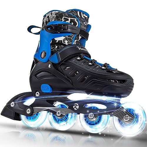 Adjustable Illuminating Inline Skates B2808