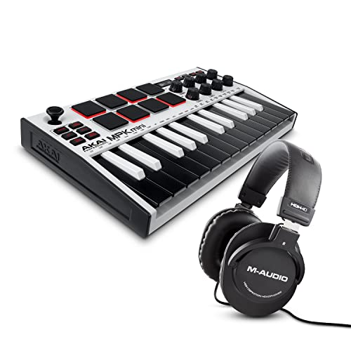 White MIDI Keyboard Controller with Sustain Pedal O75653