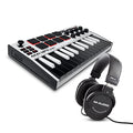 White MIDI Keyboard Controller with Sustain Pedal O75653