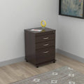 3 Drawer Espresso File Cabinet O78156