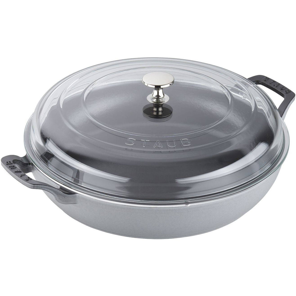 Cast Iron 3.5-qt Braiser with Glass Lid Graphite Grey Q239