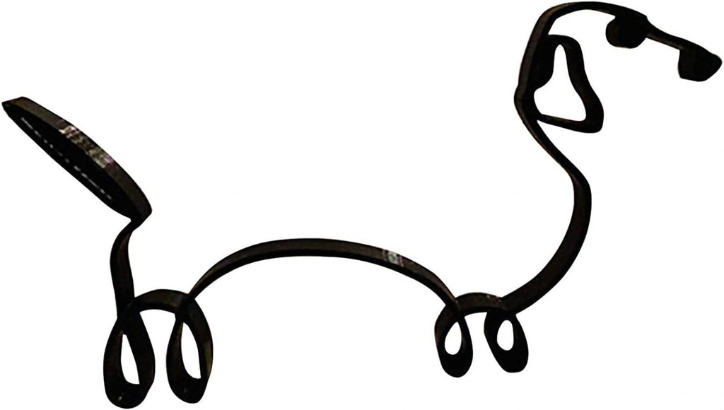 Metal Abstract Dog Line Drawing Sculpture S6223