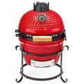 13IN Red Ceramic Charcoal Grill with Inner Liner Z608