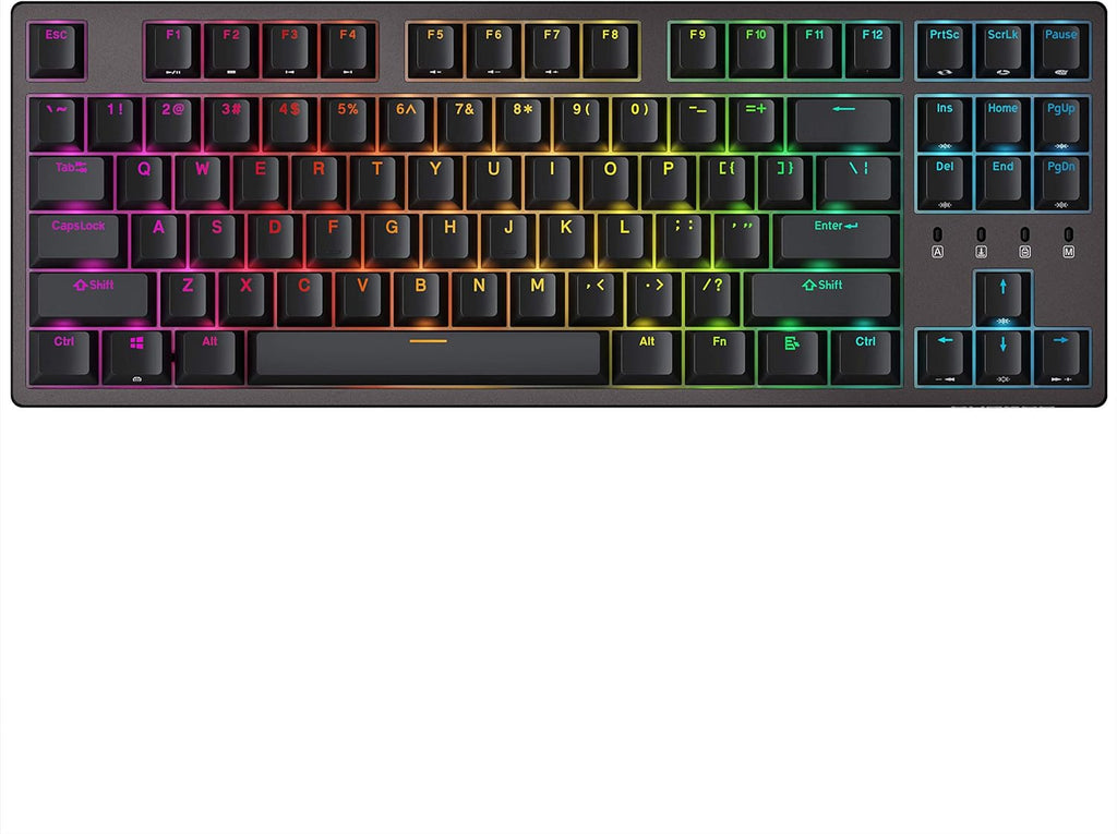 White 87 Keys Mechanical Gaming Keyboard C35714