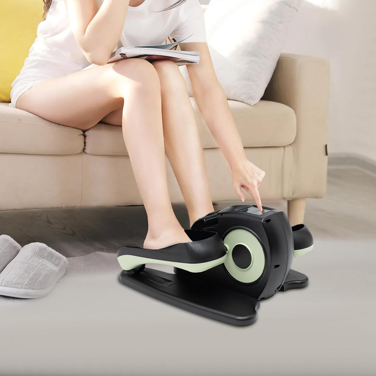 Under Desk Elliptical Machine with LCD Screen & 3 Modes A68157