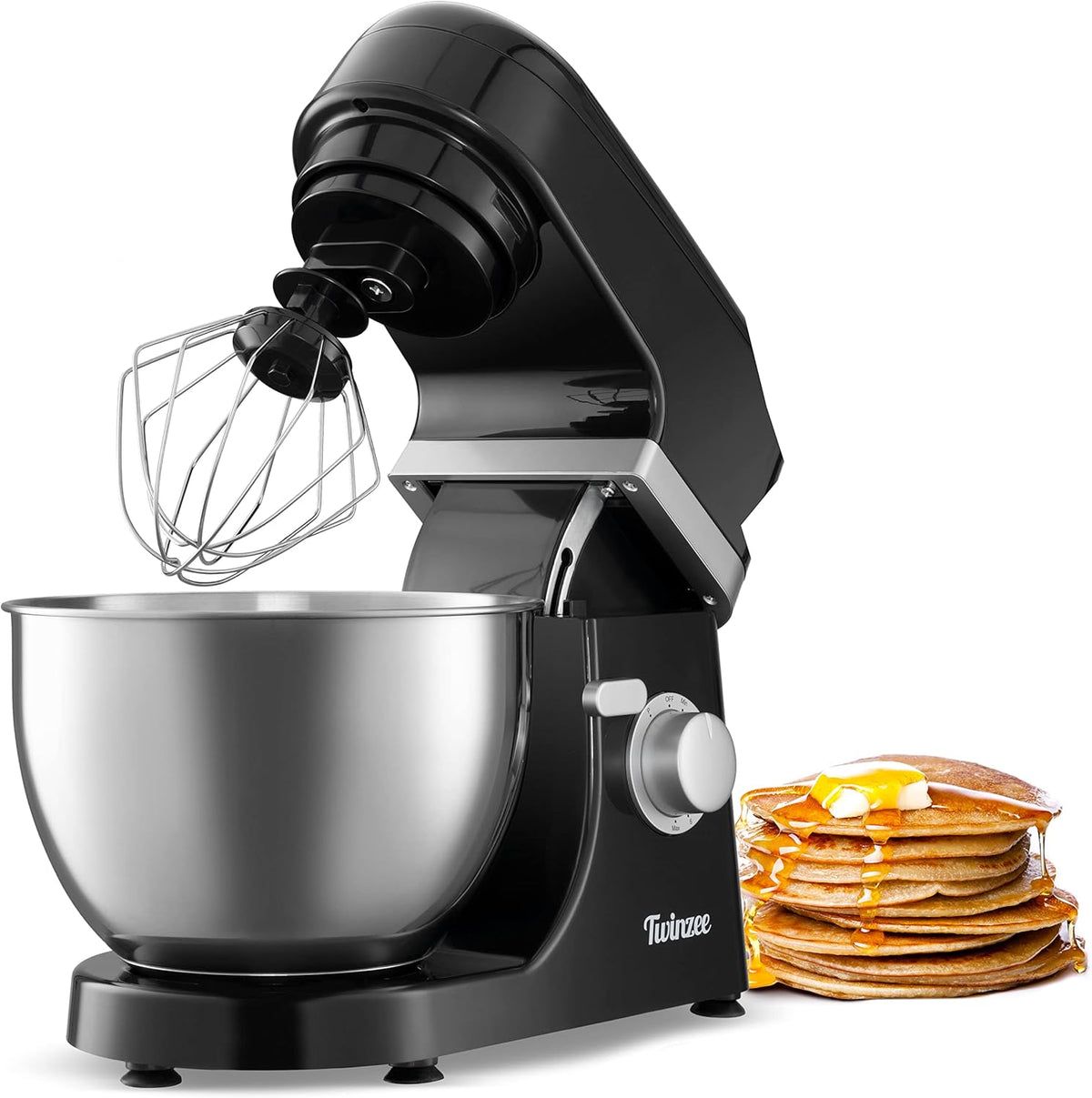 Electric Stand Mixer with Tilt Head, 600 W, 6-Speed, 3 Attachments E2714