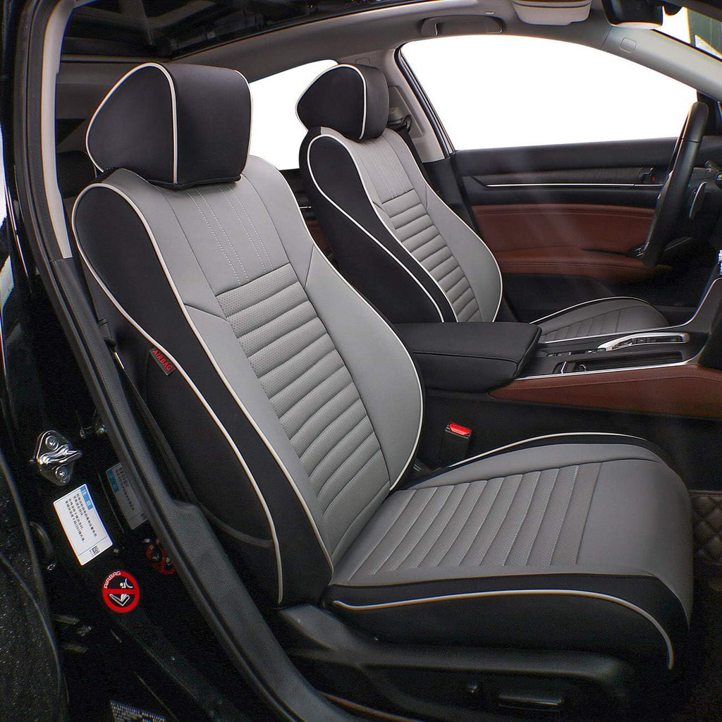 Custom Fit Full Set Car Seat Covers Leatherette Beige W60064