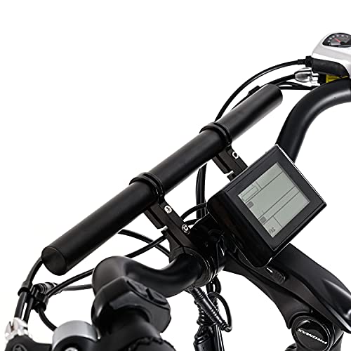 Black Aluminum Alloy 30cm Handlebar Extender A341