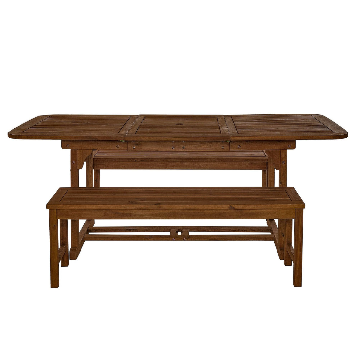 Dark Brown Acacia 3-Piece Patio Dining Set Y84949