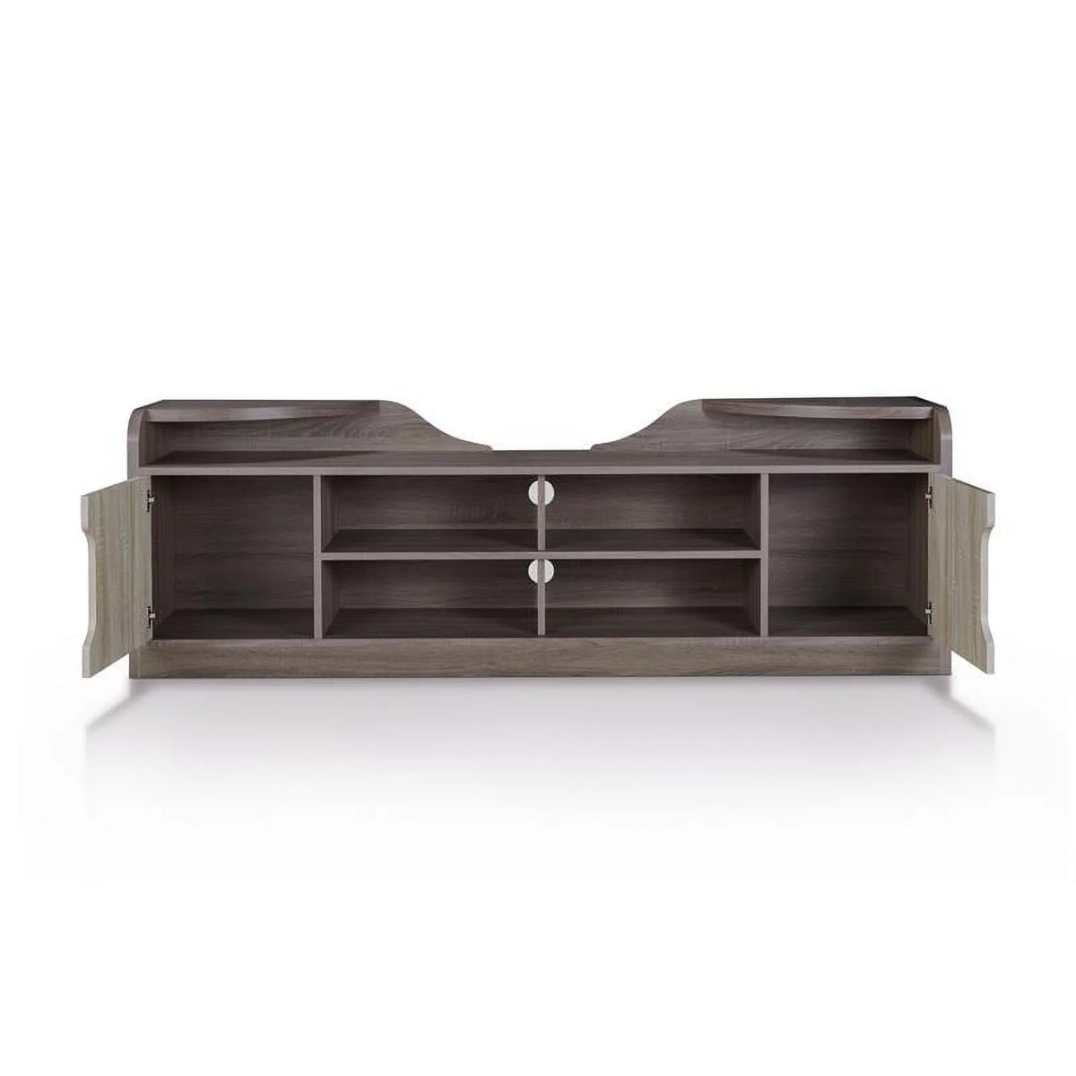 Rustic Wood 72-Inch TV Stand in Chestnut Brown Finish L155