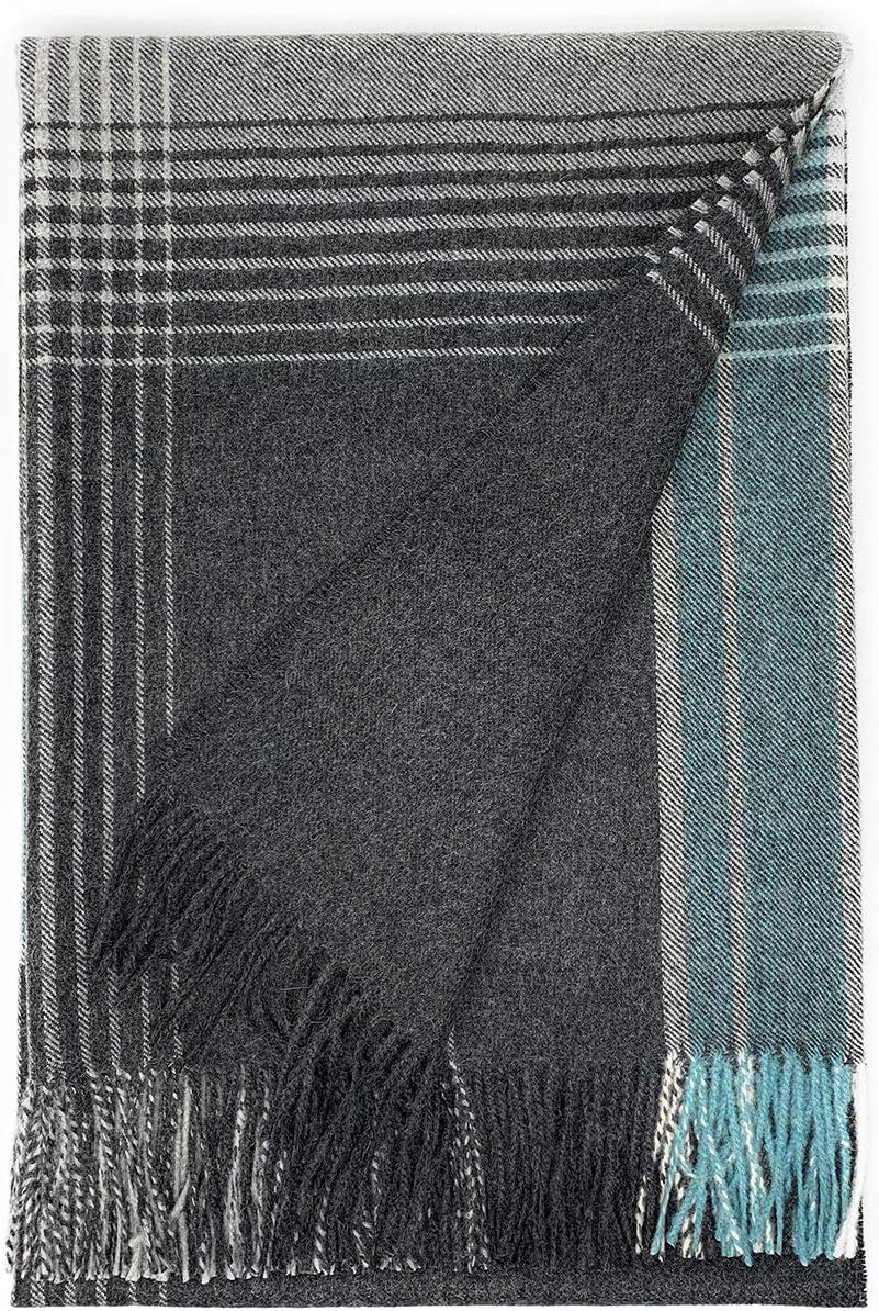 Plaid Alpaca Throw Blanket R4367