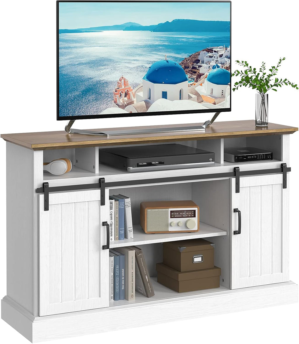 Farmhouse Sliding Barn Door TV Stand for TVs up to 65 Inch L565208