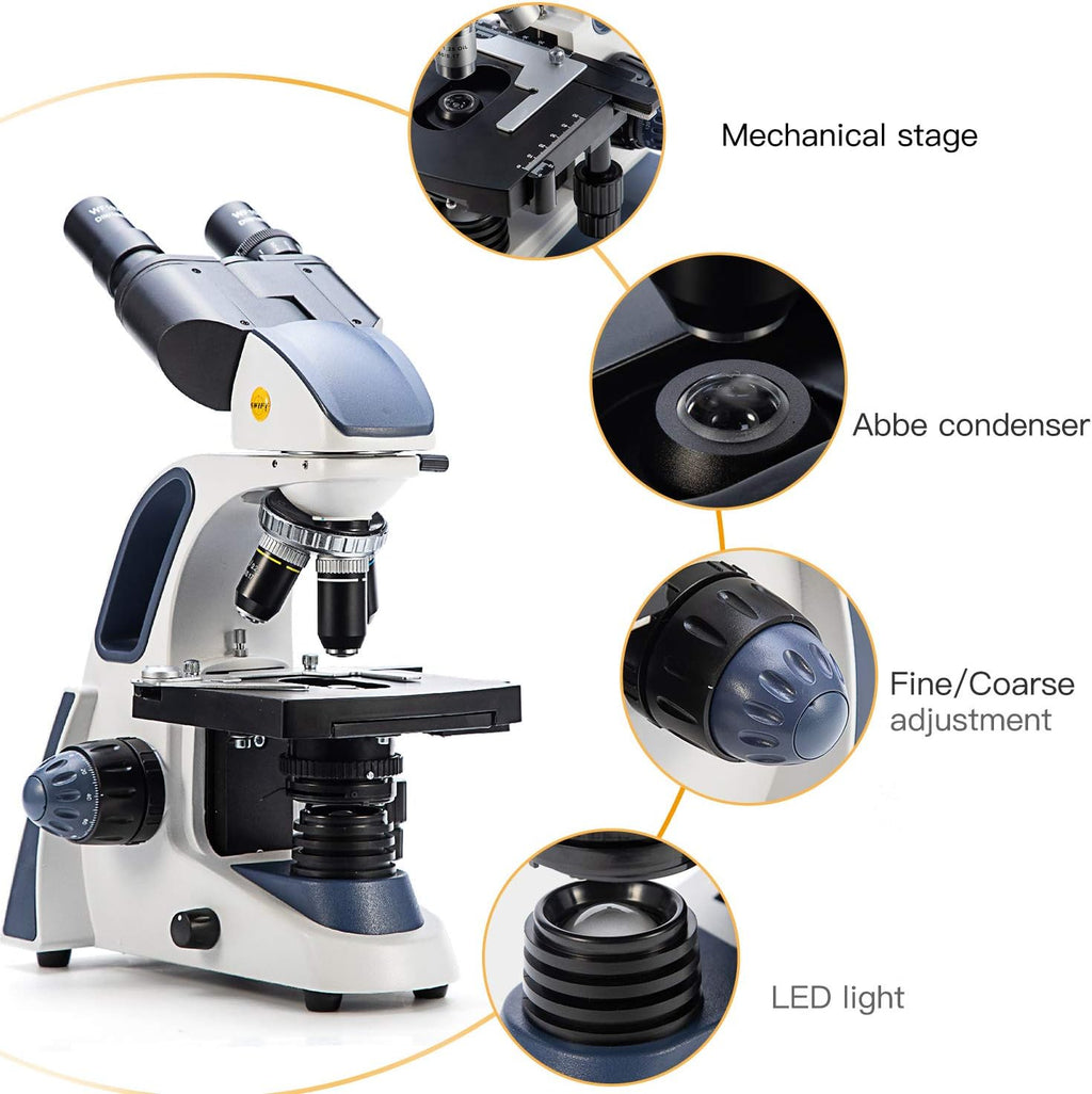 Binocular Compound Microscope with 5.0 mp Camera A742