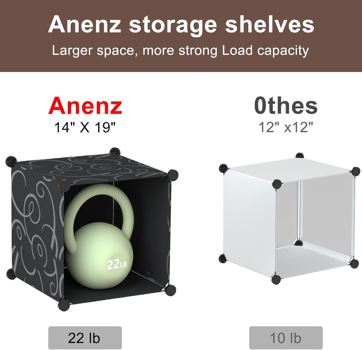 Portable Closet 12 Cube Storage Organizer Cabinet N283028