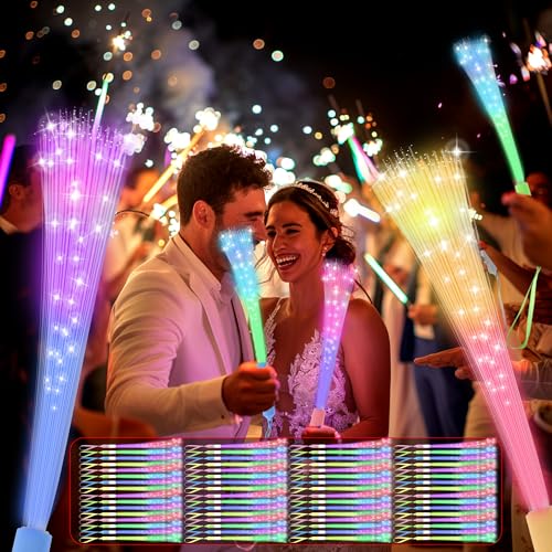 24 PCS Glow Fiber Optic Wands E9622