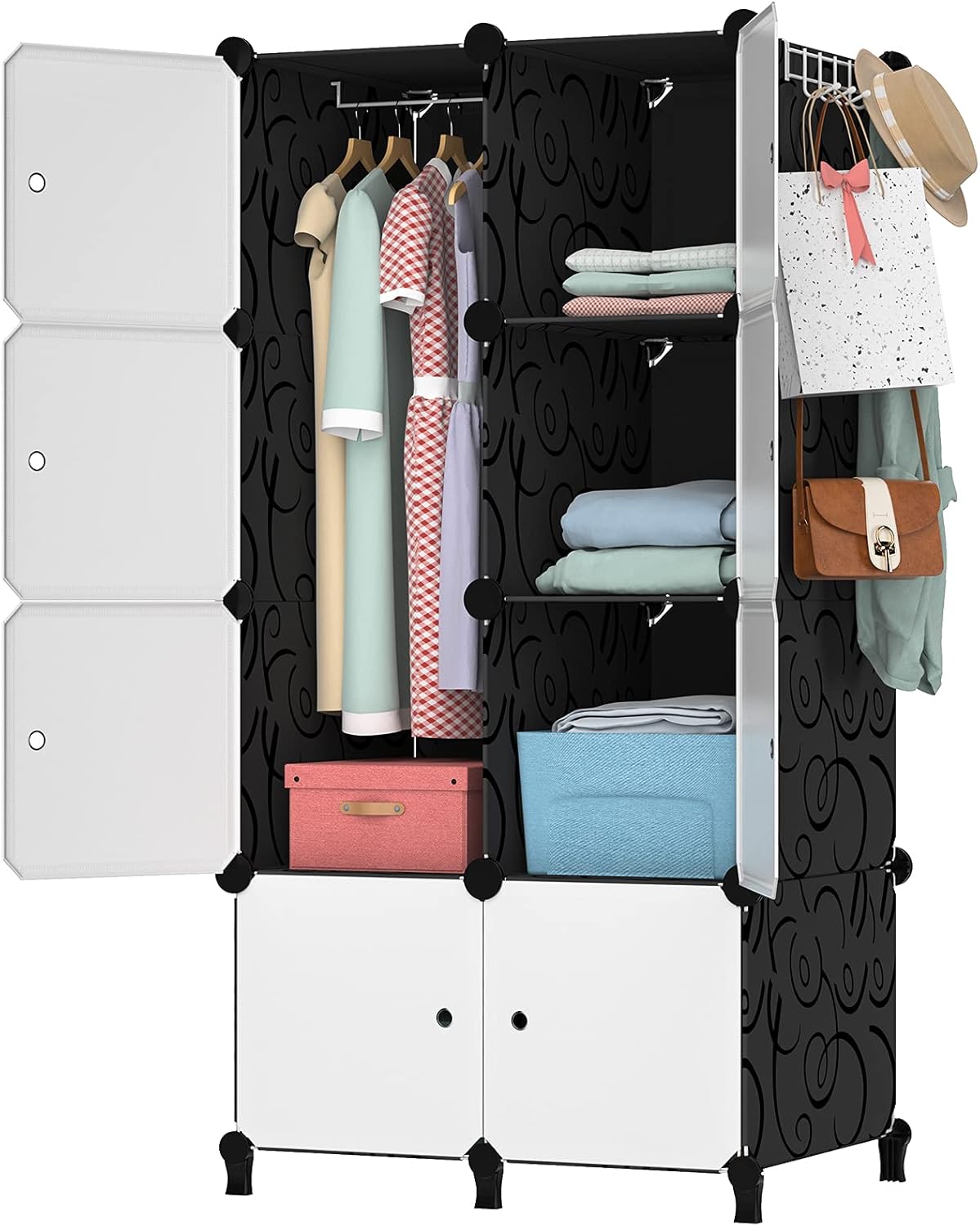Portable Closet 12 Cube Storage Organizer Cabinet N283028