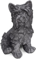 Antique Gray Finish Outdoor Dog Garden Statue K193