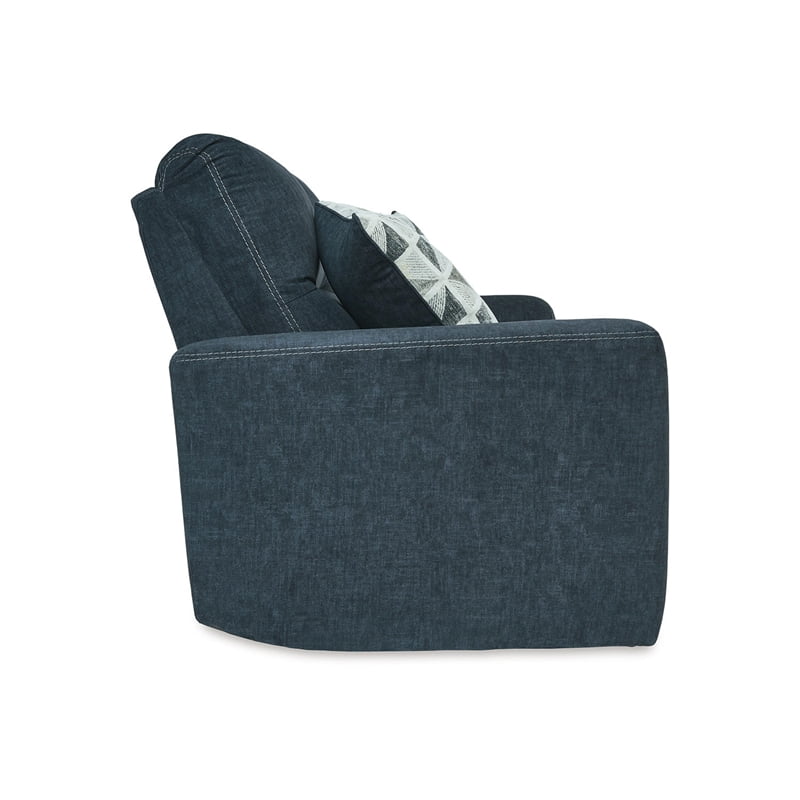 Blue 2-Seat Fabric Power Reclining Sofa P796