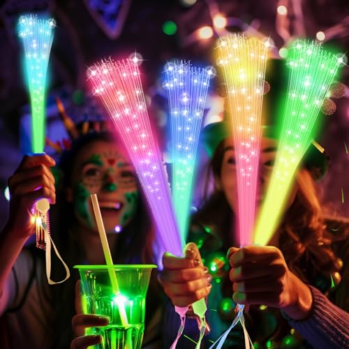 24 PCS Glow Fiber Optic Wands E9622