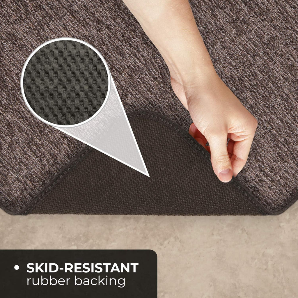 Skid-Resistant Carpet Runner Pebble Gray 12 Feet X 36 Inches M226