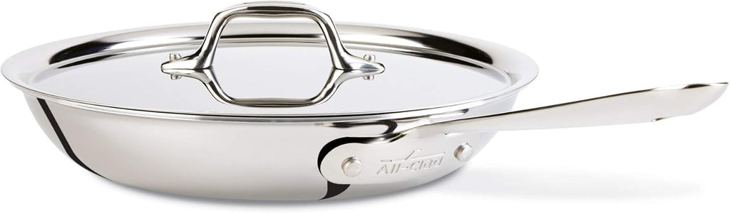 10 Inch Stainless Steel Fry Lid and 3-Quart Stainless Steel Sauce Pan with Lid T18626