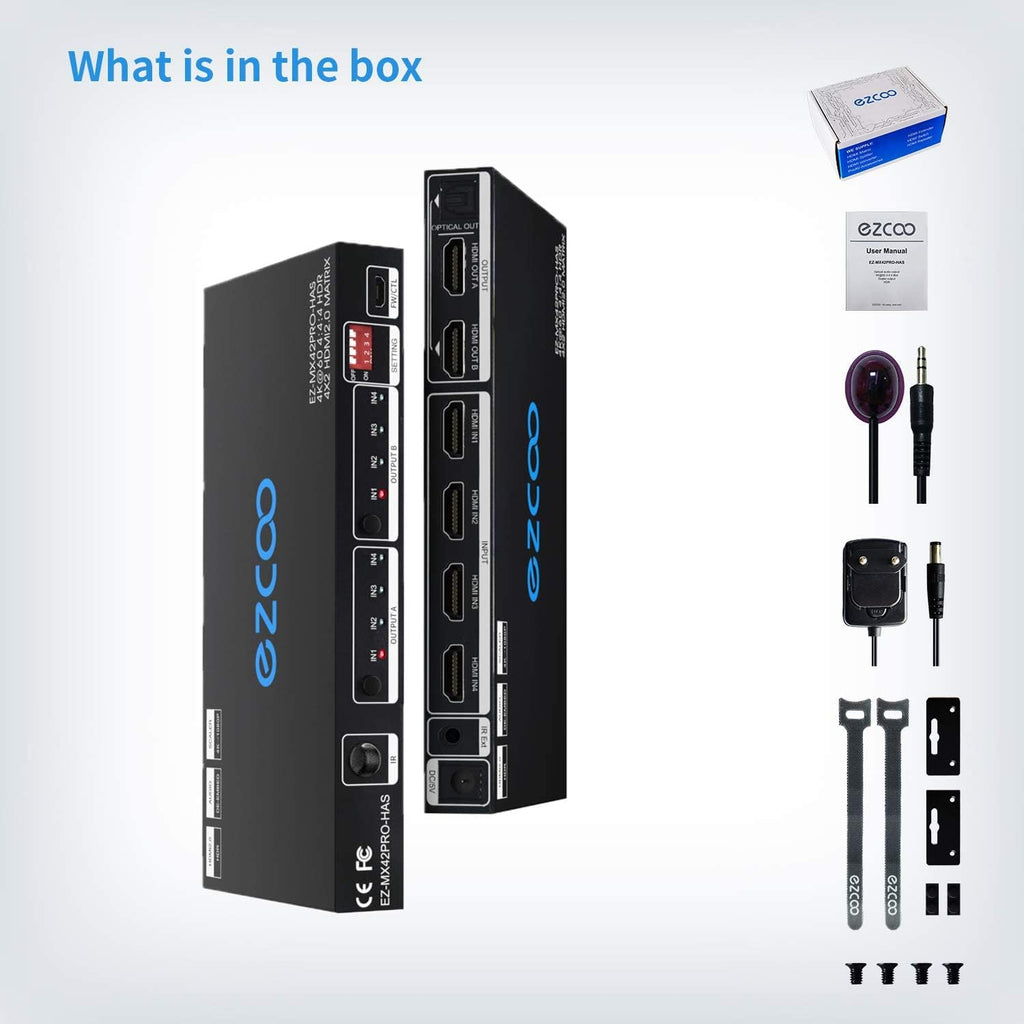 4 In 2 Out 4K 60Hz HDMI Matrix Q47208