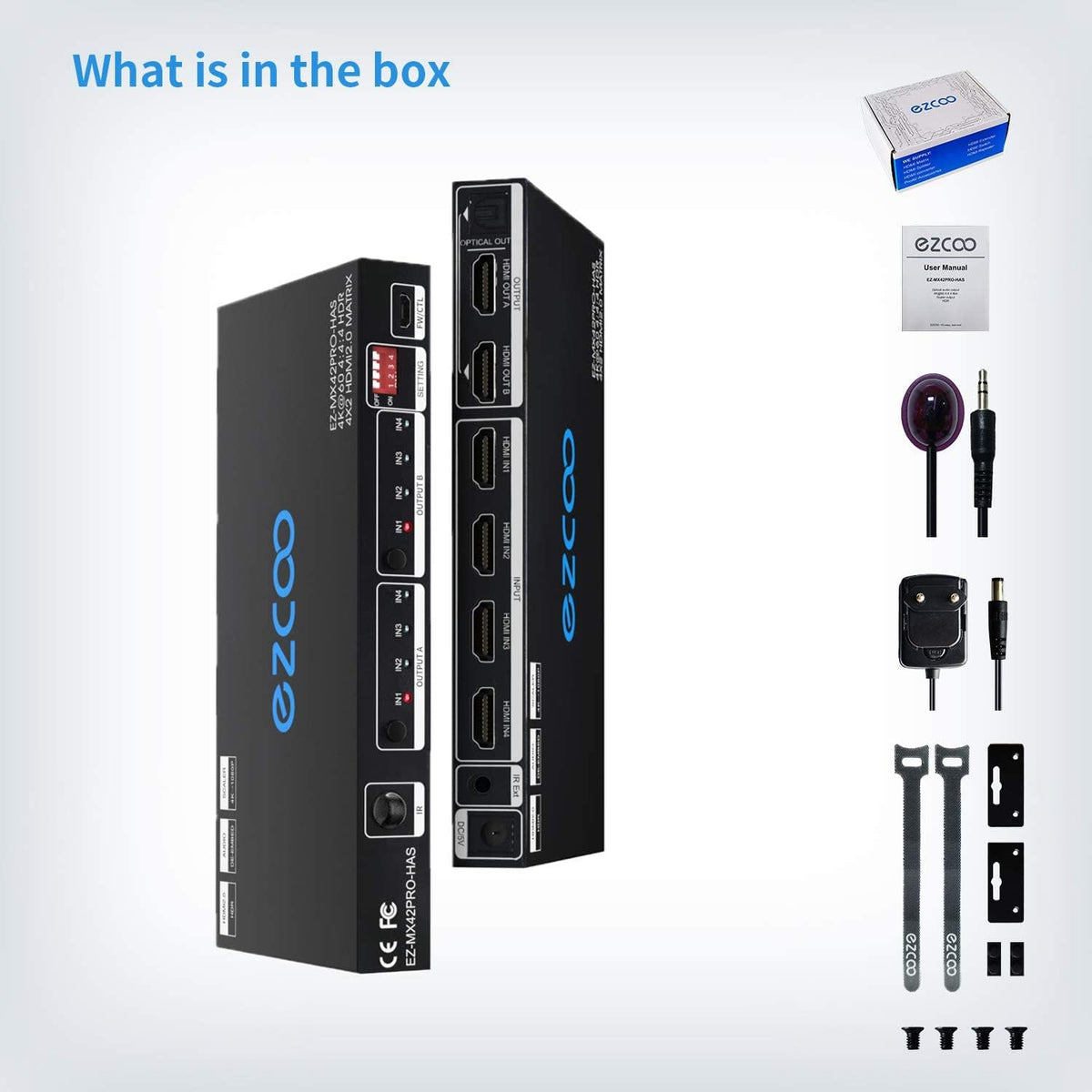 4 In 2 Out 4K 60Hz HDMI Matrix Q47208