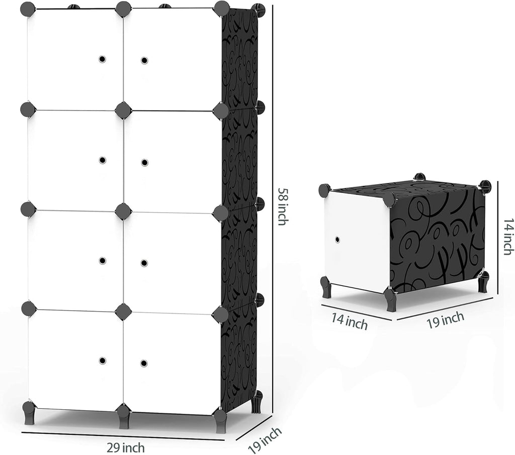 Portable Closet 12 Cube Storage Organizer Cabinet N283028