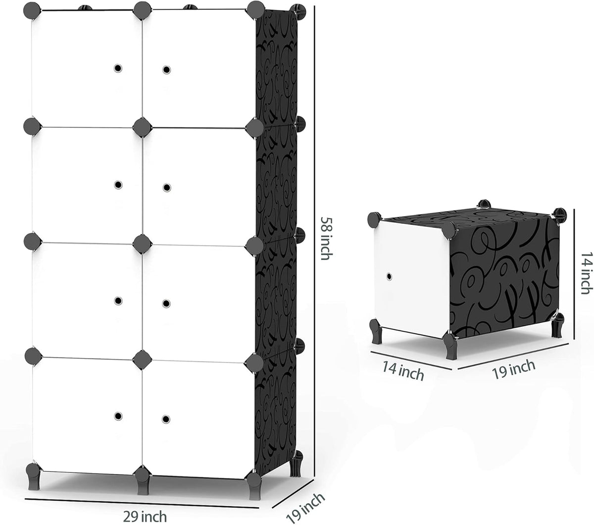 Portable Closet 12 Cube Storage Organizer Cabinet N283028