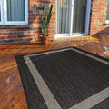 9x12 Beige/White Washable Outdoor Rug R734