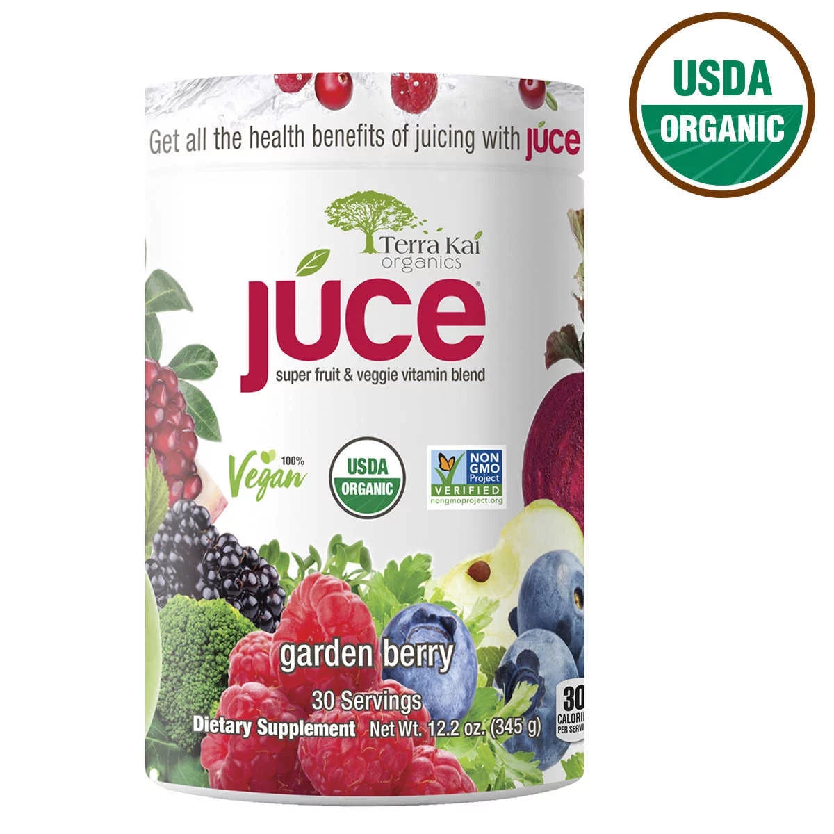 USDA Organic Super Fruit & Veggie Powder, 12.2 Ounces S2345
