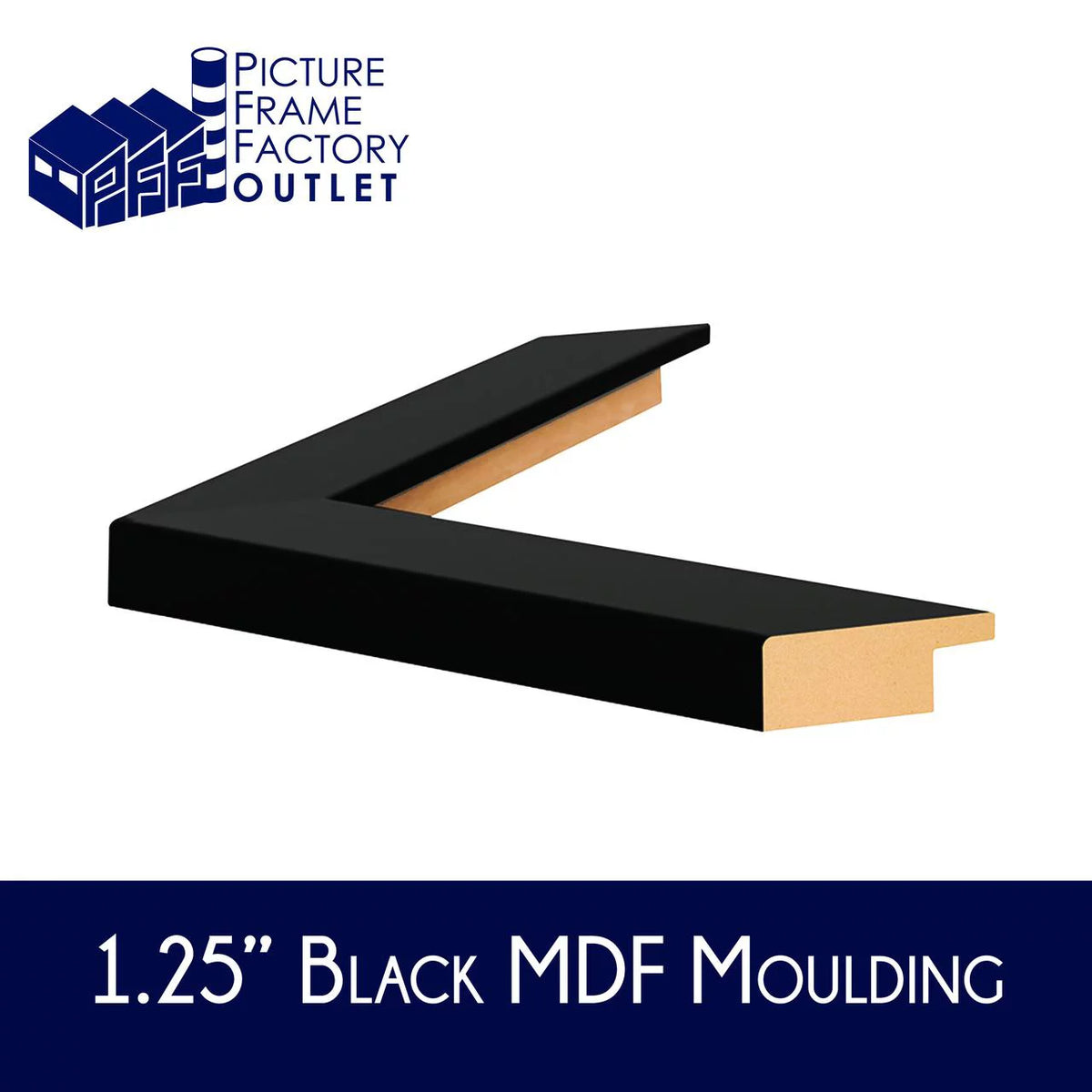 8x24 Black MDF Picture Frame N491408