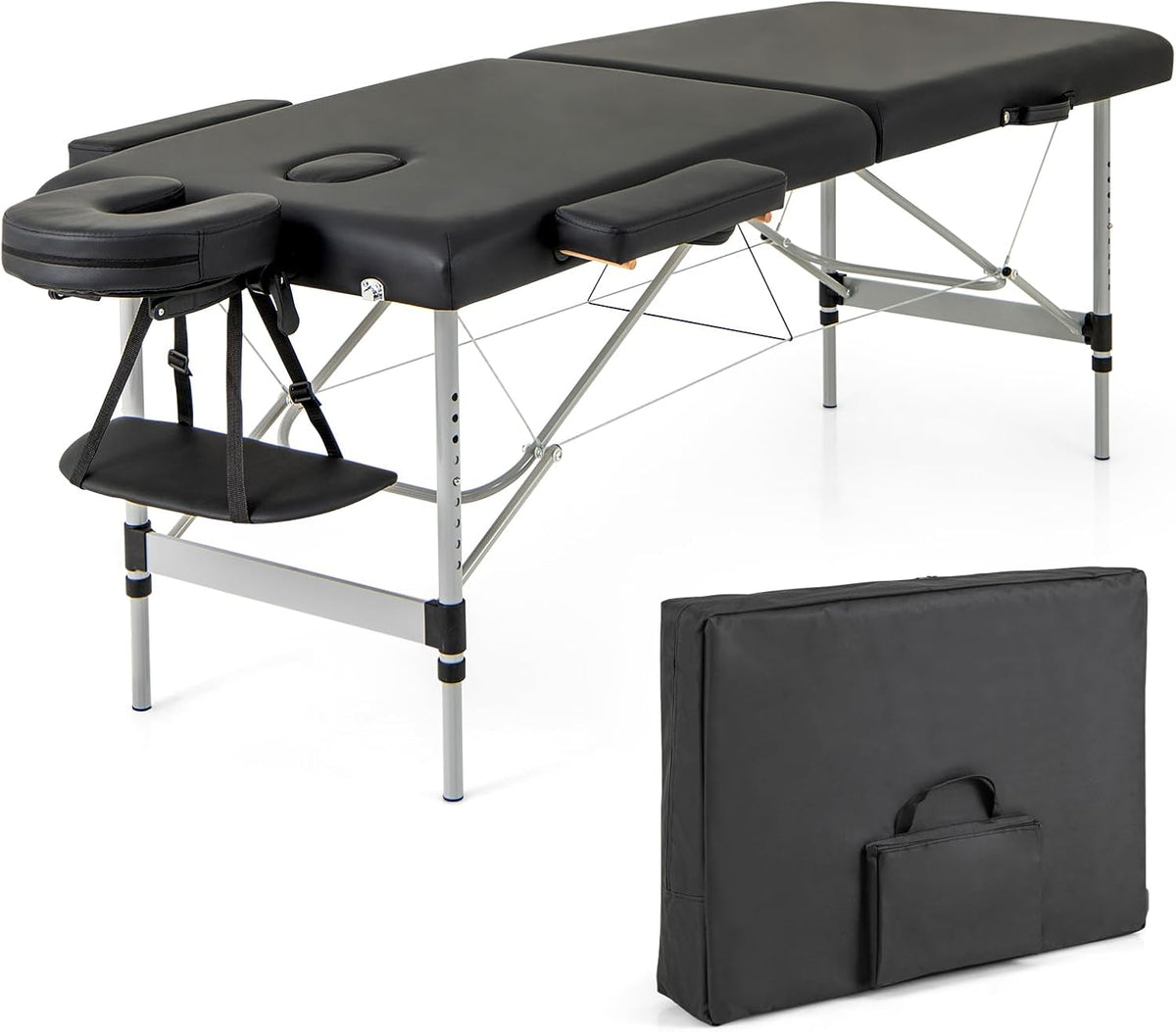 Black Portable Massage Table with Carrying Bag R878700