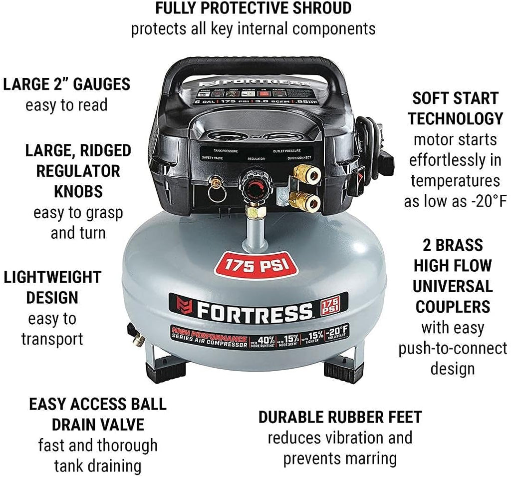 6 Gallon 175 PSI Air Compressor B6688