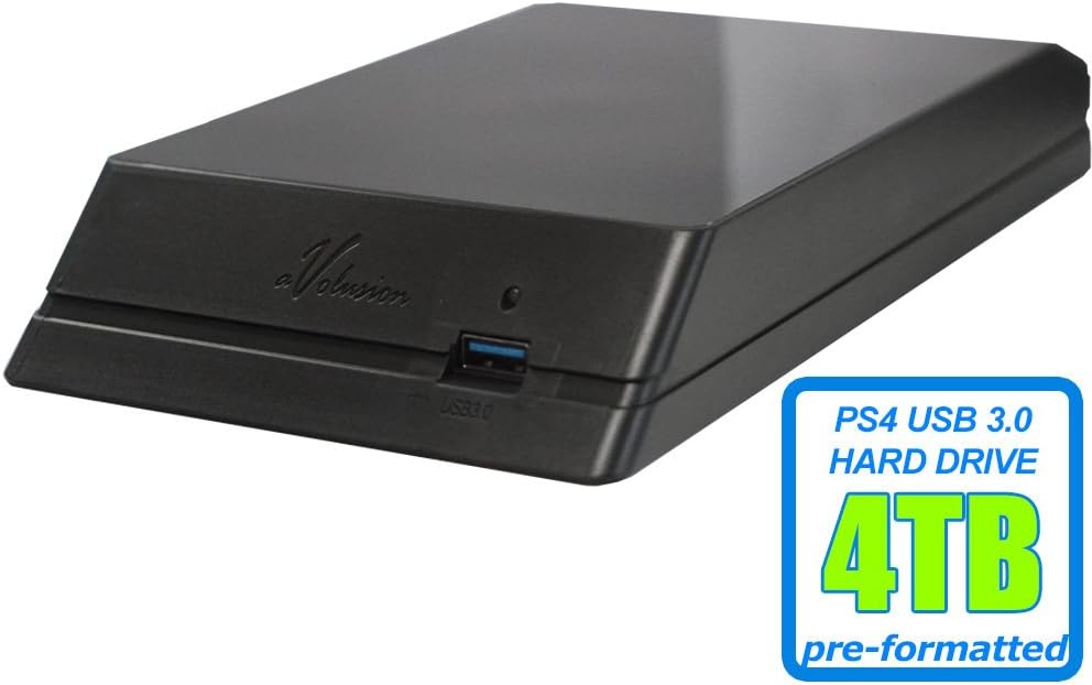 4TB 7200RPM USB 3.0 External Gaming Hard Drive H87696