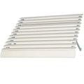 White Solid Open Slope Low Eave Window Fixed Awning Q821