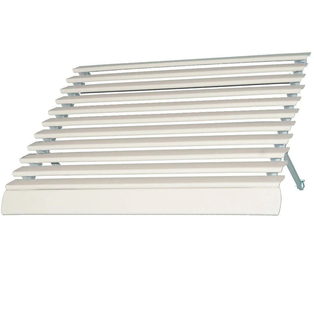 White Solid Open Slope Low Eave Window Fixed Awning Q821