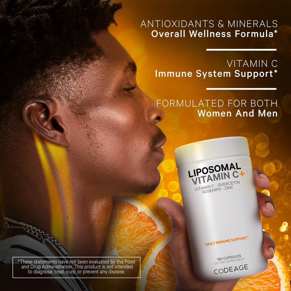 Liposomal Vitamin C 1500mg with Zinc, Elderberry, Quercetin & Rose Hips, 180 ct N4933