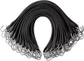 Pack of 50 41 inch Rubber Bungee Cords with Metal S Hooks I488524