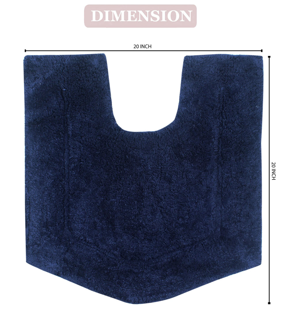 100% Cotton Non-Slip Machine Wash Bath Rug M543