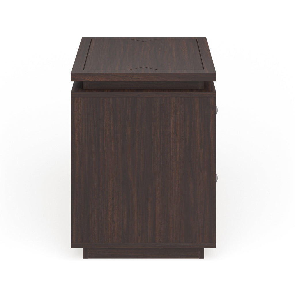 Walnut 2-Drawer End Table Y311