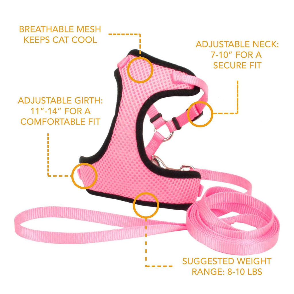 Adjustable Cat Harness with 6' Leash Q482923