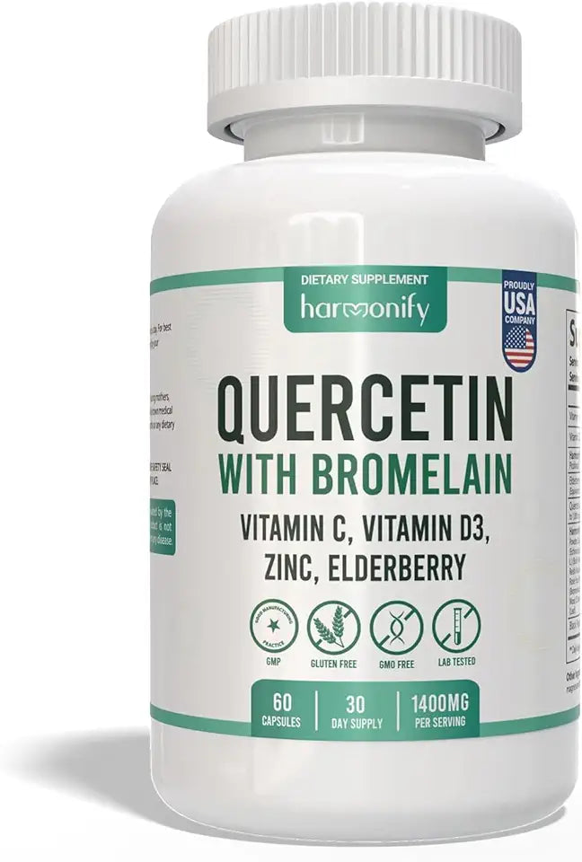 Quercetin with Bromelain Immune Blend Supplements 1400 mg M983019